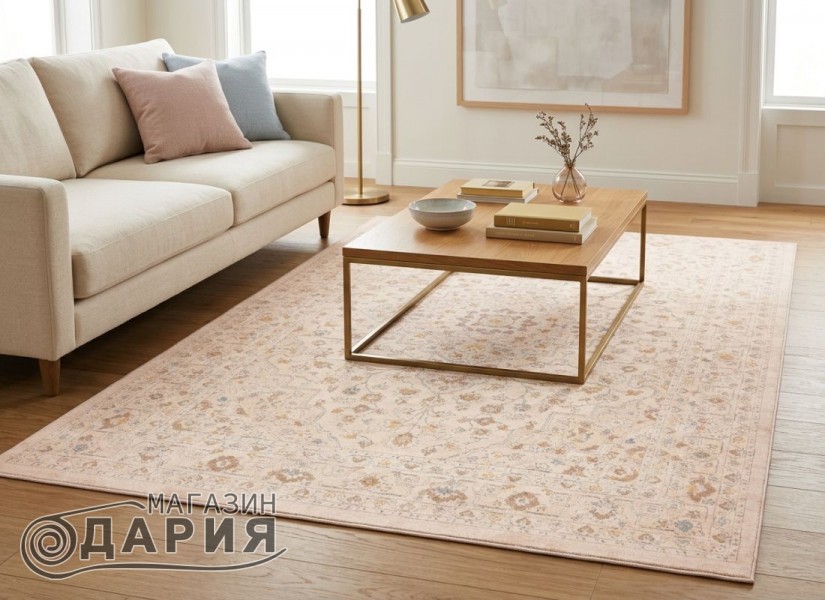 Тъкан килим KAVITA 102 cream/cream